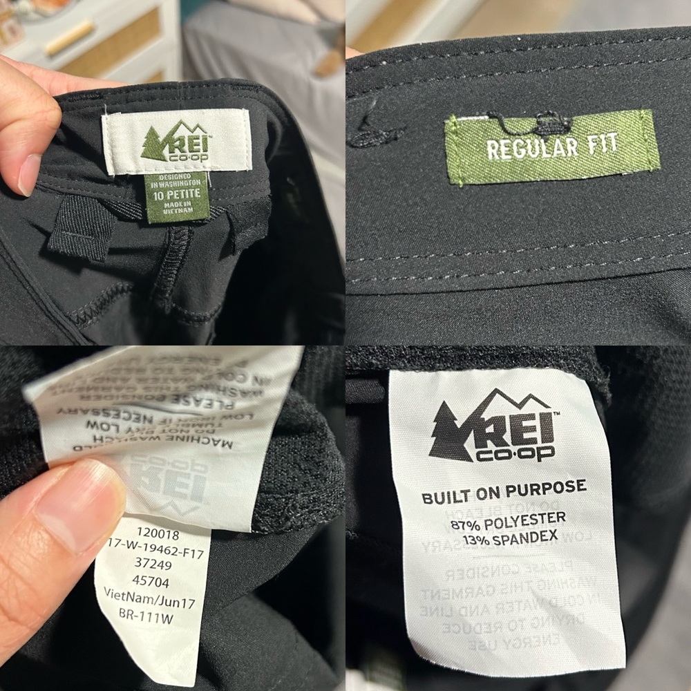REI Co-op Women’s Technical Hiking Stretch Utility Pants in Black - Size 10P - Picture 11 of 12